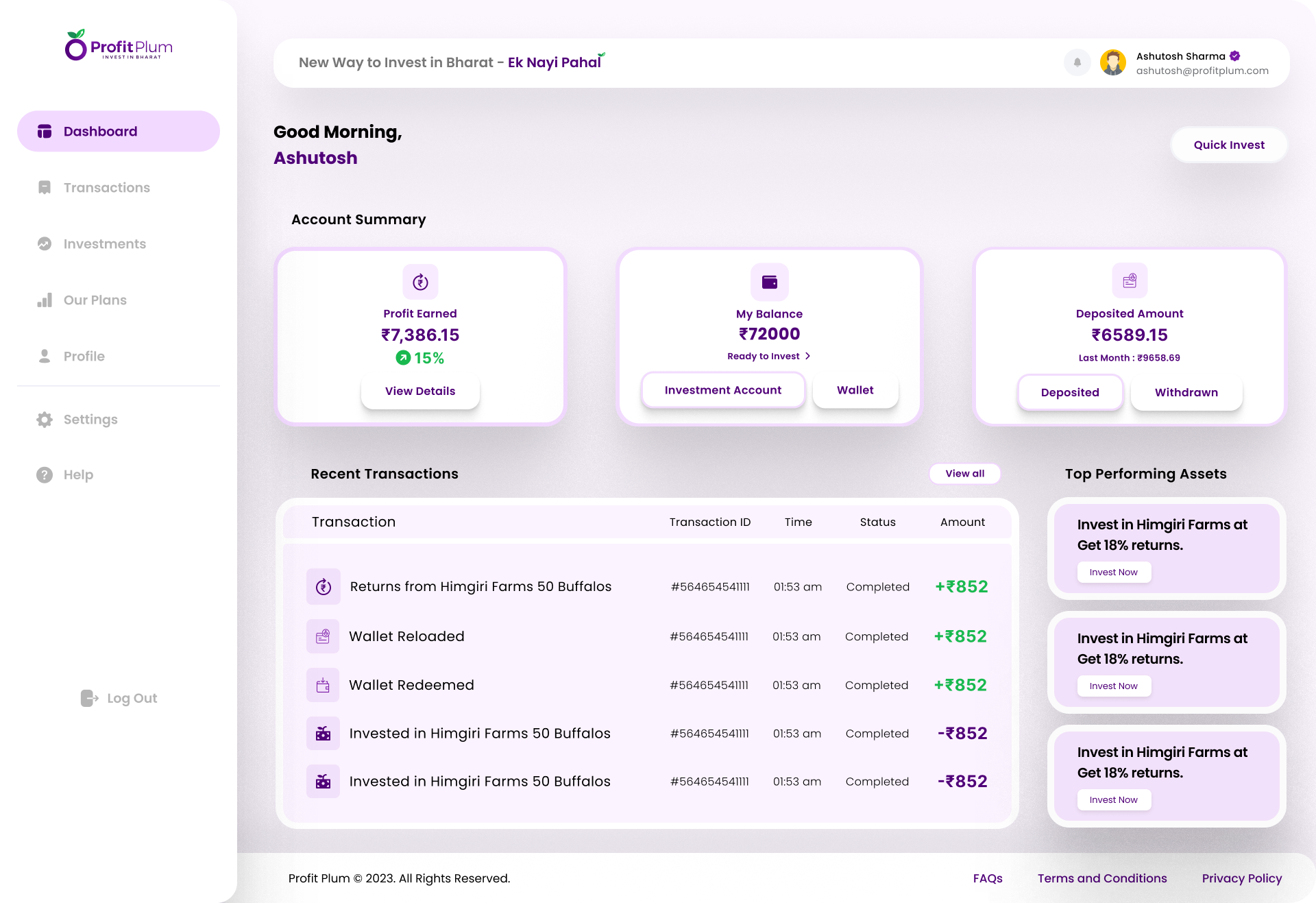 Profit Plum Website Design